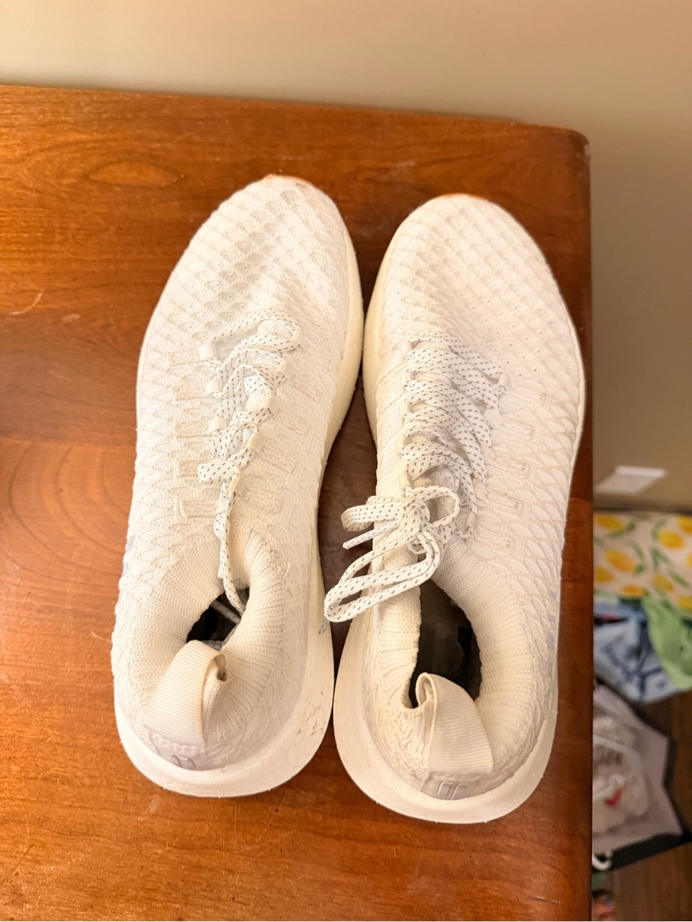 NOBULL Women's White Knit Slip-On Training Shoes